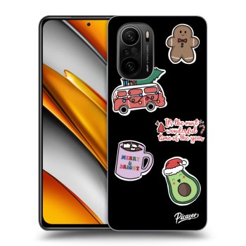 Ovitek za Xiaomi Poco F3 - Christmas Stickers