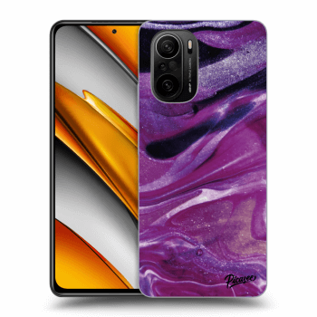 Ovitek za Xiaomi Poco F3 - Purple glitter