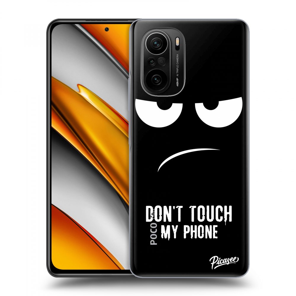 Silikonski Prozorni Ovitek Za Xiaomi Poco F3 - Don't Touch My Phone