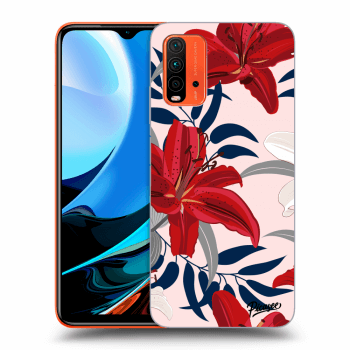 Ovitek za Xiaomi Redmi 9T - Red Lily