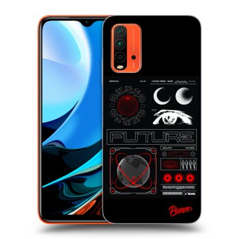 Picasee silikonski črni ovitek za Xiaomi Redmi 9T - WAVES