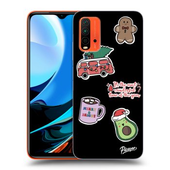 Ovitek za Xiaomi Redmi 9T - Christmas Stickers