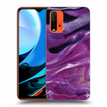 Ovitek za Xiaomi Redmi 9T - Purple glitter