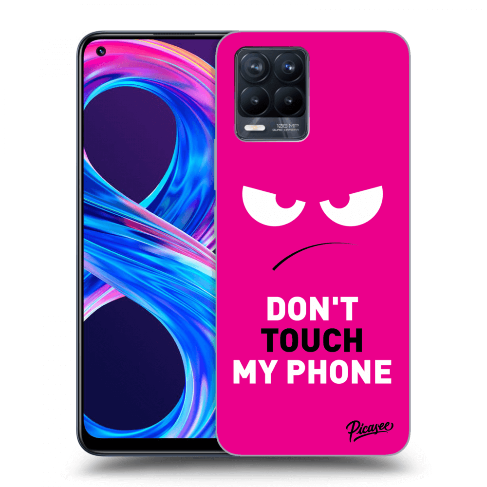Picasee ULTIMATE CASE za Realme 8 Pro - Angry Eyes - Pink