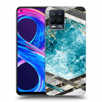 Ovitek za Realme 8 Pro - Blue geometry