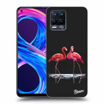 Ovitek za Realme 8 Pro - Flamingos couple
