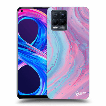 Ovitek za Realme 8 Pro - Pink liquid