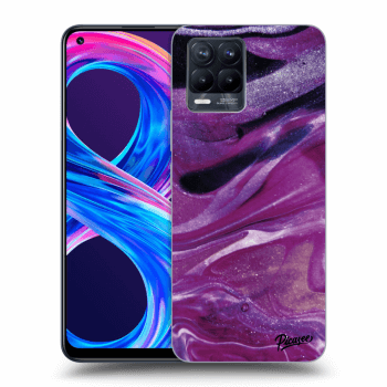 Ovitek za Realme 8 Pro - Purple glitter