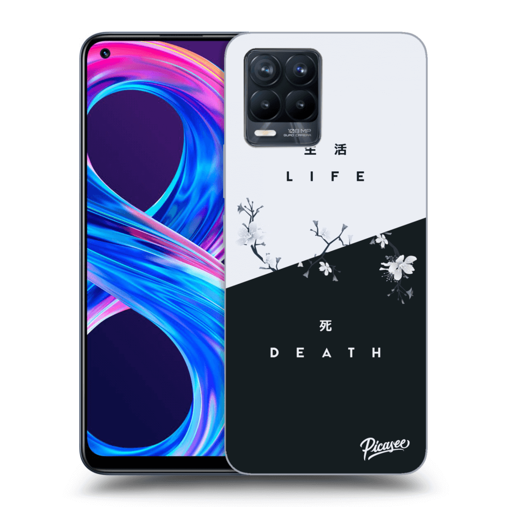 Picasee silikonski črni ovitek za Realme 8 Pro - Life - Death