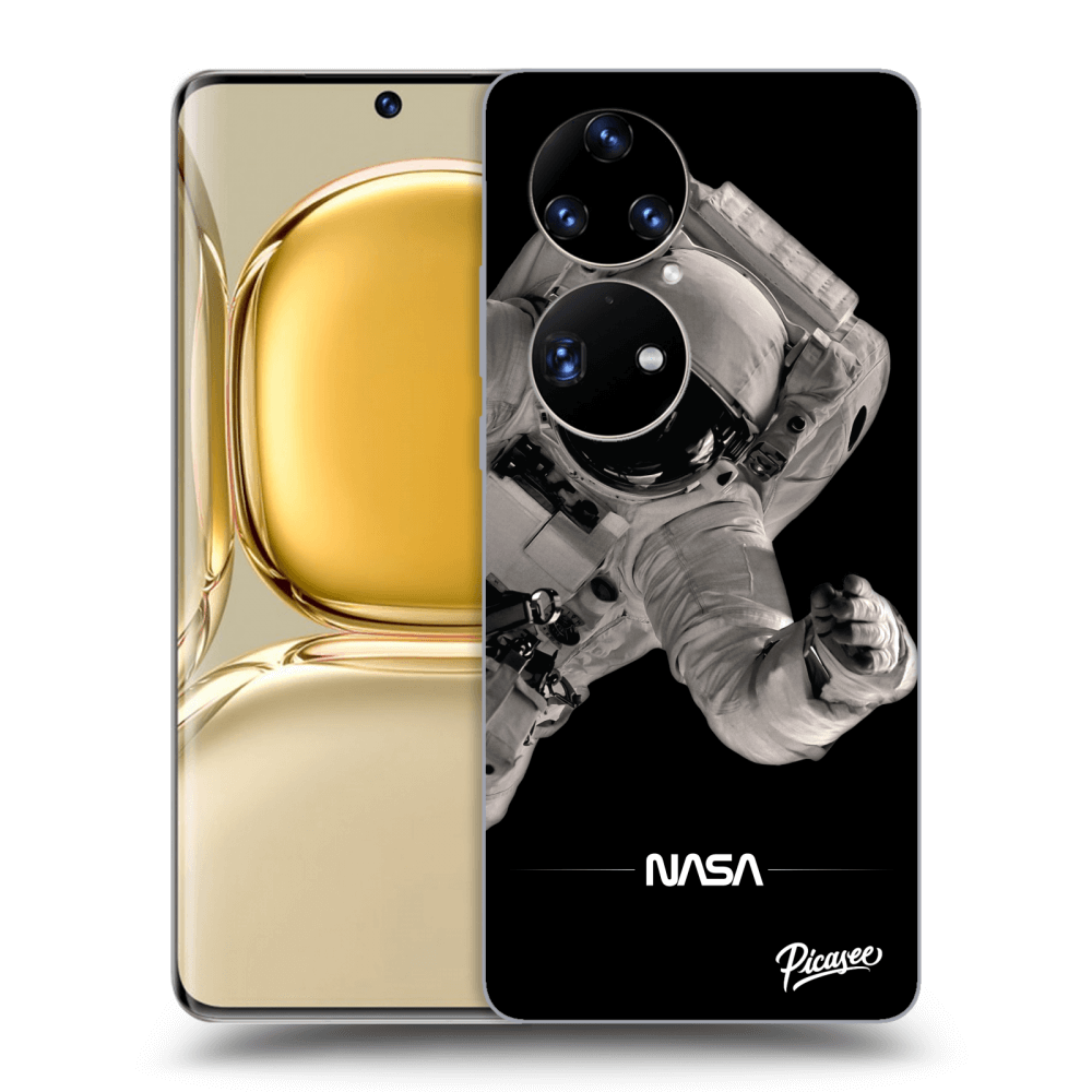Picasee silikonski črni ovitek za Huawei P50 - Astronaut Big