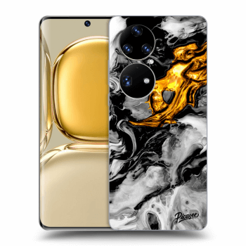 Ovitek za Huawei P50 - Black Gold 2