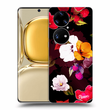Picasee silikonski prozorni ovitek za Huawei P50 - Flowers and Berries
