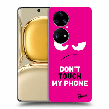 Ovitek za Huawei P50 - Angry Eyes - Pink
