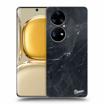 Picasee silikonski prozorni ovitek za Huawei P50 - Black marble