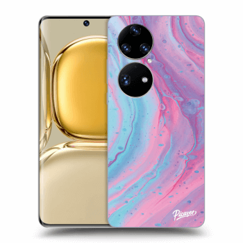 Ovitek za Huawei P50 - Pink liquid