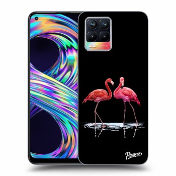 Picasee ULTIMATE CASE za Realme 8 4G - Flamingos couple