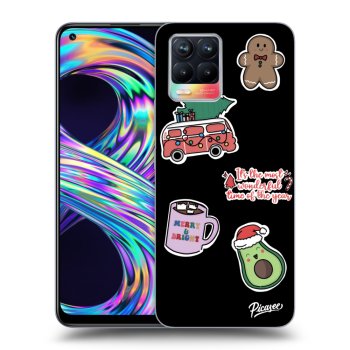 Ovitek za Realme 8 4G - Christmas Stickers