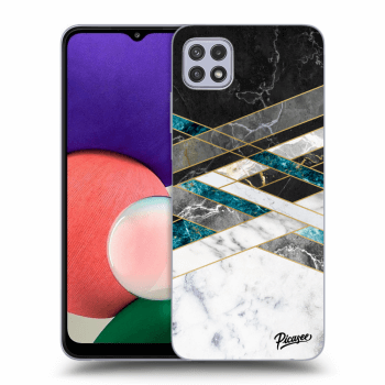 Ovitek za Samsung Galaxy A22 5G A226B - Black & White geometry