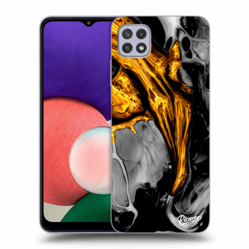Ovitek za Samsung Galaxy A22 5G A226B - Black Gold