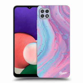 Ovitek za Samsung Galaxy A22 5G A226B - Pink liquid
