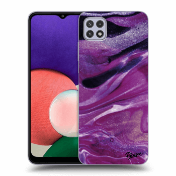 Ovitek za Samsung Galaxy A22 5G A226B - Purple glitter