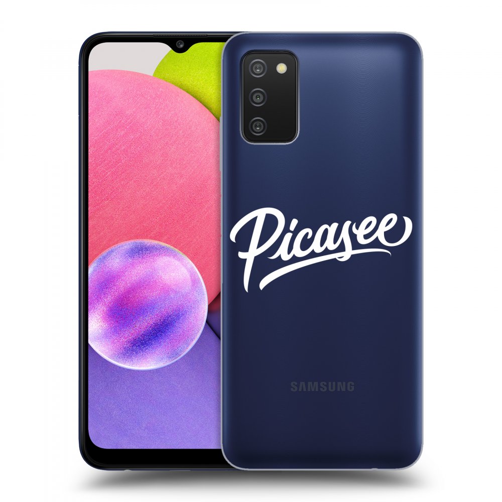 Picasee silikonski prozorni ovitek za Samsung Galaxy A02s A025G - Picasee - White