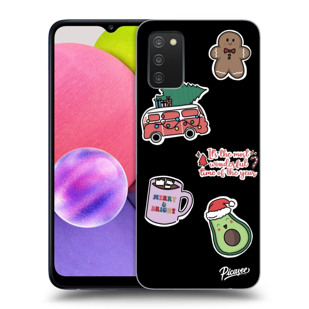 Picasee ULTIMATE CASE za Samsung Galaxy A02s A025G - Christmas Stickers