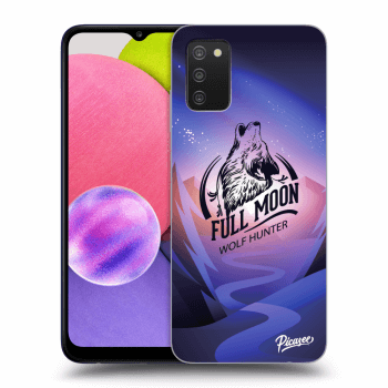 Picasee silikonski črni ovitek za Samsung Galaxy A02s A025G - Wolf