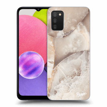 Ovitek za Samsung Galaxy A02s A025G - Cream marble