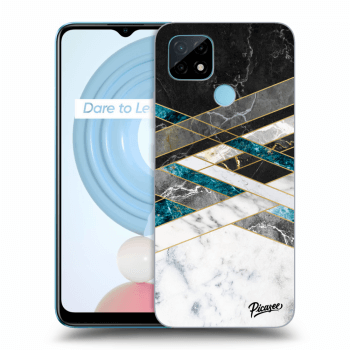 Ovitek za Realme C21 - Black & White geometry