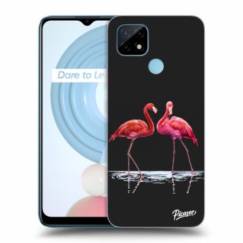 Ovitek za Realme C21 - Flamingos couple