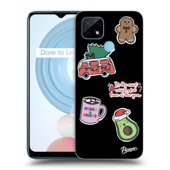 Ovitek za Realme C21 - Christmas Stickers