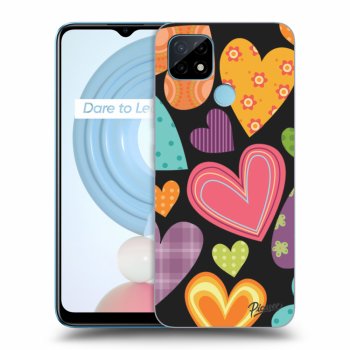 Ovitek za Realme C21 - Colored heart