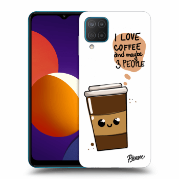 Picasee silikonski prozorni ovitek za Samsung Galaxy M12 M127F - Cute coffee