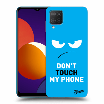 Ovitek za Samsung Galaxy M12 M127F - Angry Eyes - Blue