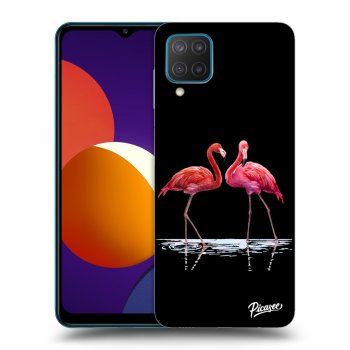 Picasee ULTIMATE CASE za Samsung Galaxy M12 M127F - Flamingos couple