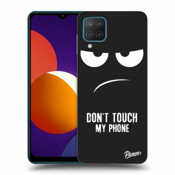 Picasee silikonski črni ovitek za Samsung Galaxy M12 M127F - Don't Touch My Phone