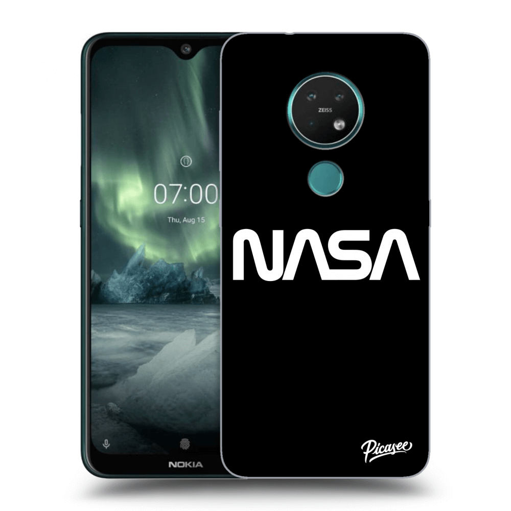 Picasee silikonski črni ovitek za Nokia 7.2 - NASA Basic
