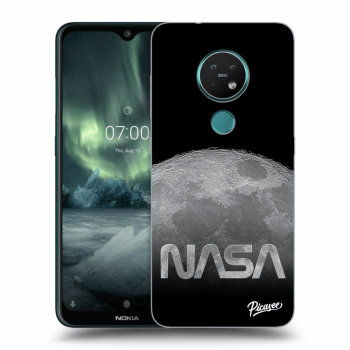 Picasee silikonski črni ovitek za Nokia 7.2 - Moon Cut