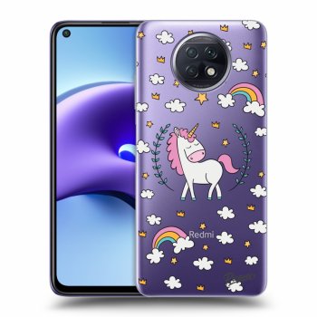 Picasee silikonski prozorni ovitek za Xiaomi Redmi Note 9T - Unicorn star heaven