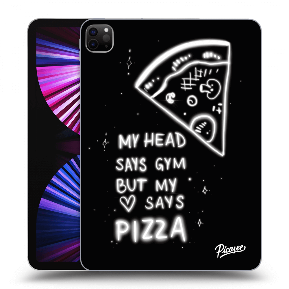 Picasee silikonski črni ovitek za Apple iPad Pro 11" 2021 (3.gen) - Pizza