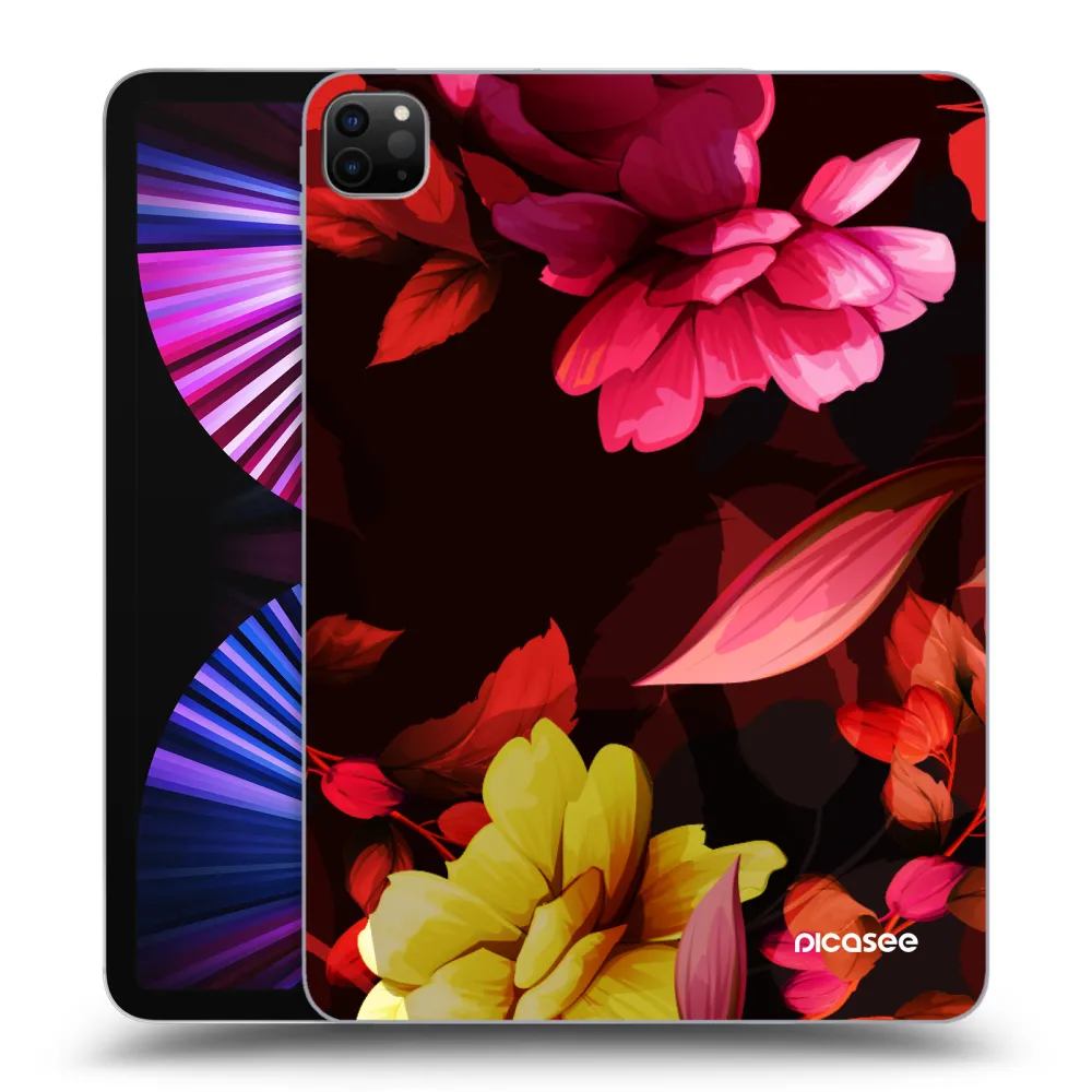 Picasee silikonski črni ovitek za Apple iPad Pro 11" 2021 (3.gen) - Dark Peonny
