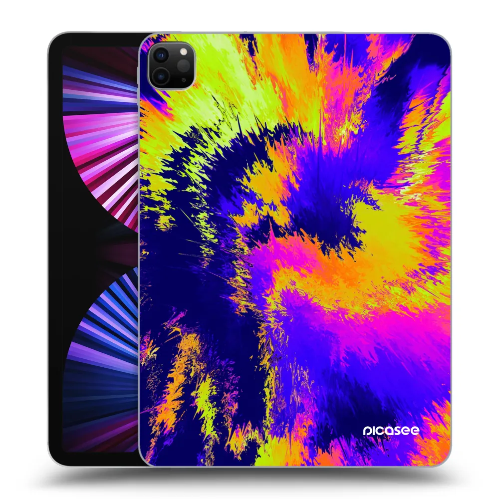 Picasee silikonski črni ovitek za Apple iPad Pro 11" 2021 (3.gen) - Burn