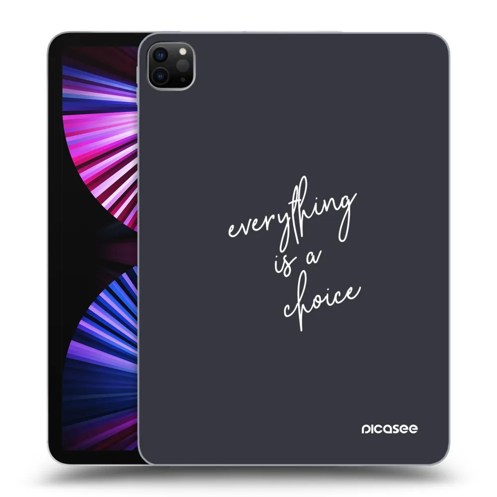 Picasee silikonski črni ovitek za Apple iPad Pro 11" 2021 (3.gen) - Everything is a choice