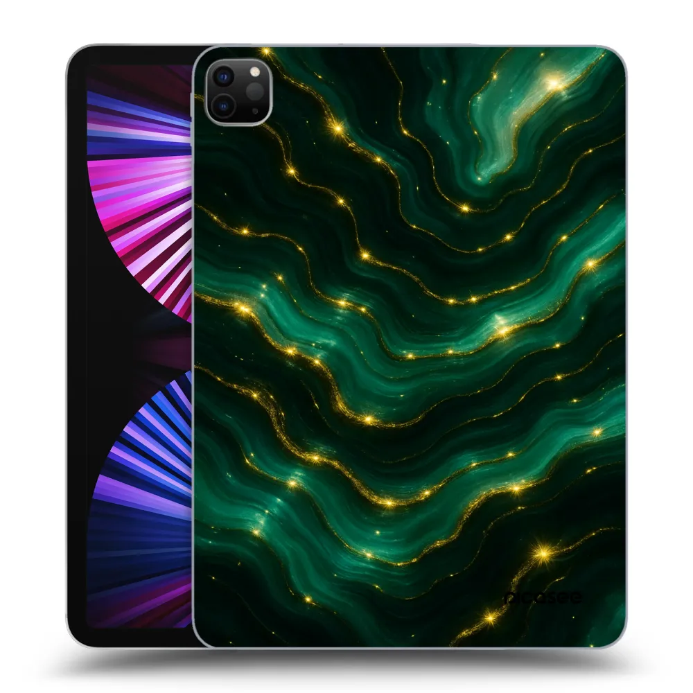 Picasee silikonski črni ovitek za Apple iPad Pro 11" 2021 (3.gen) - Emerald