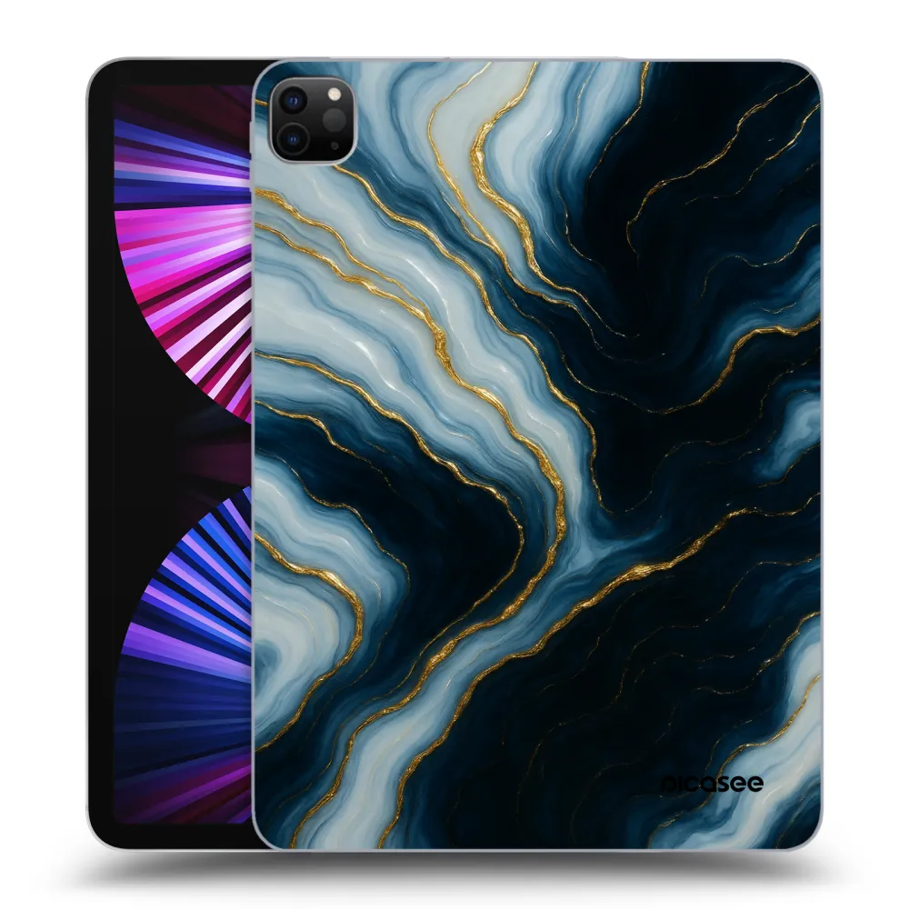 Picasee silikonski črni ovitek za Apple iPad Pro 11" 2021 (3.gen) - Luna