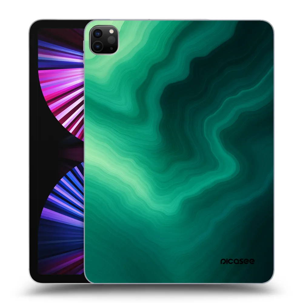 Picasee silikonski črni ovitek za Apple iPad Pro 11" 2021 (3.gen) - Malachite