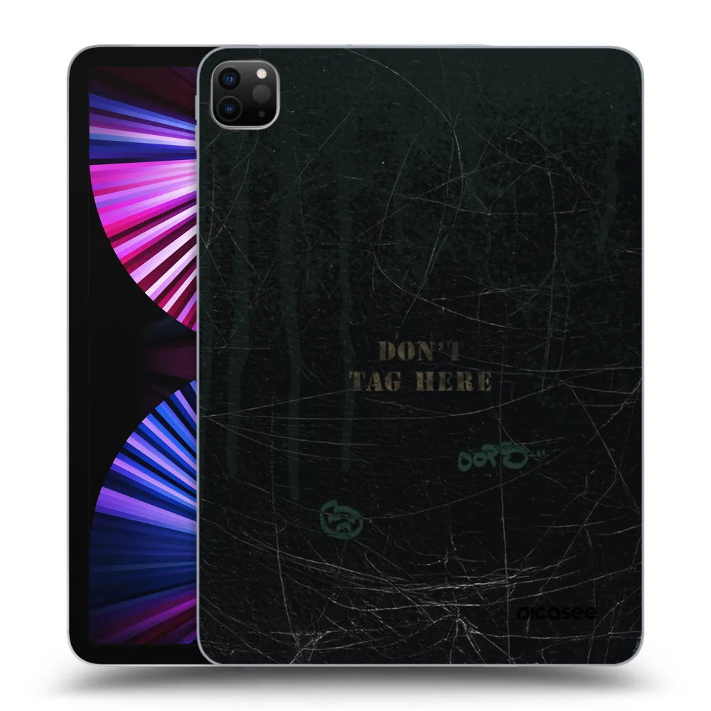 Picasee silikonski črni ovitek za Apple iPad Pro 11" 2021 (3.gen) - DON´T TAG