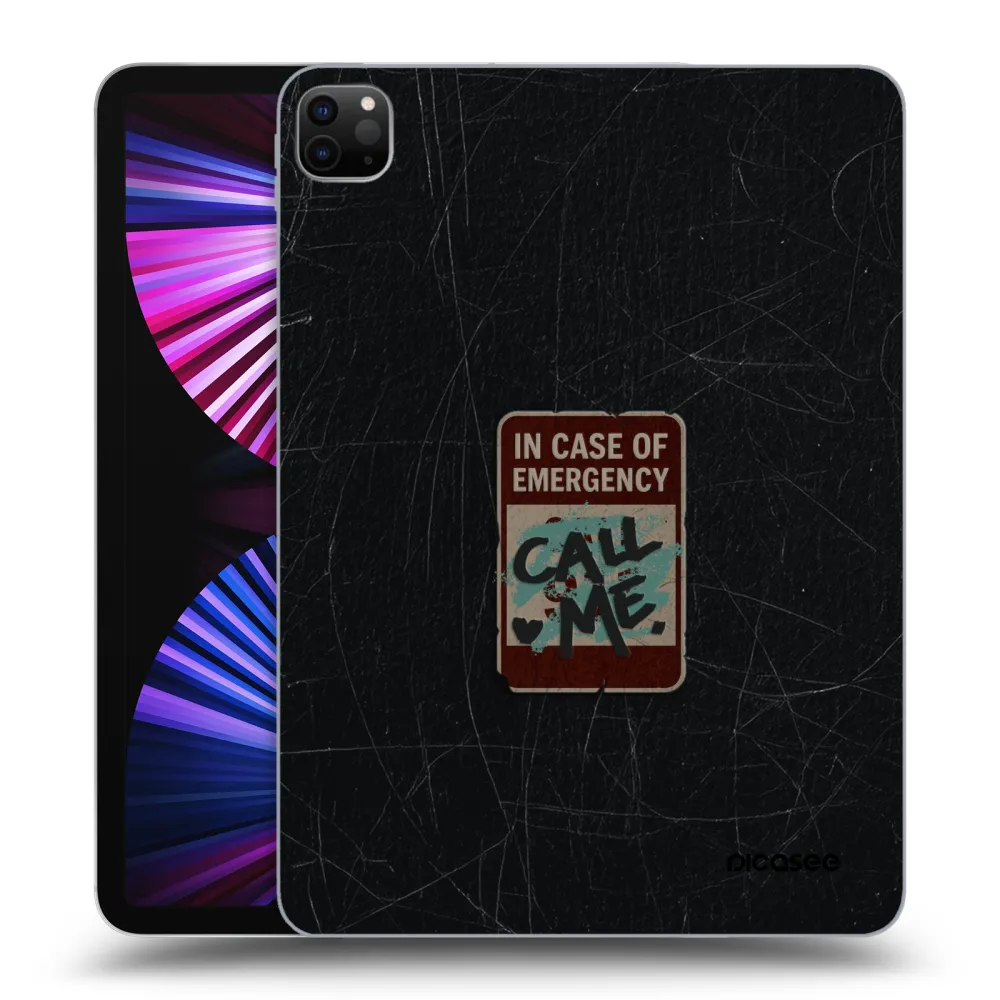 Picasee silikonski črni ovitek za Apple iPad Pro 11" 2021 (3.gen) - EMERGENCY