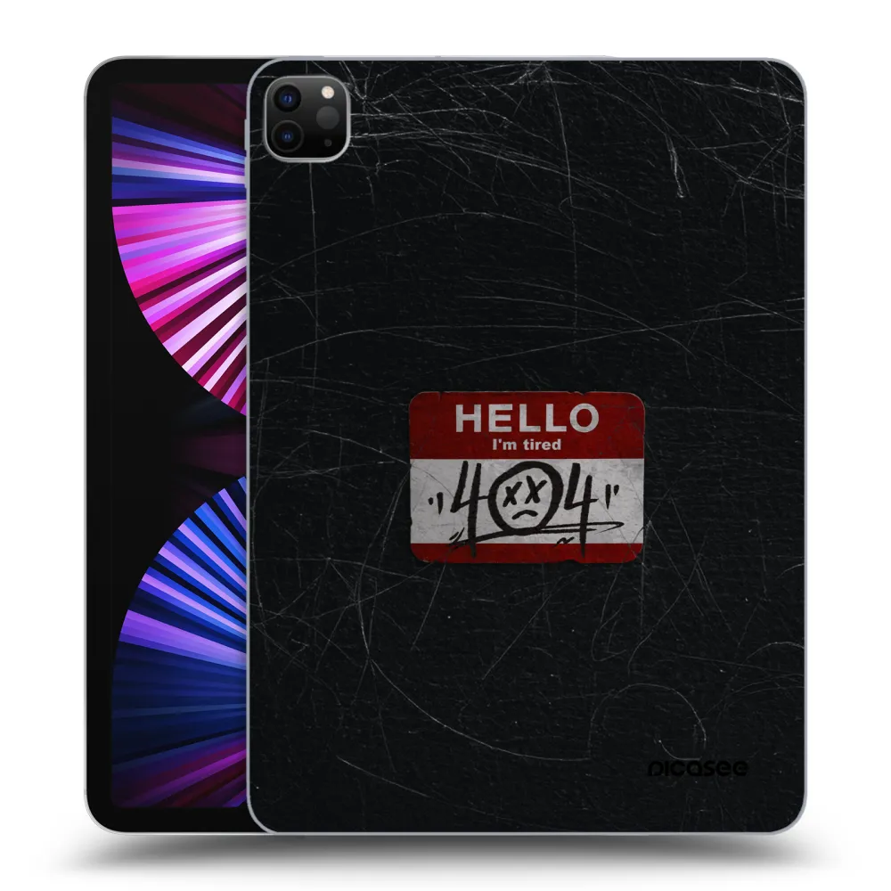 Picasee silikonski črni ovitek za Apple iPad Pro 11" 2021 (3.gen) - HELLO 404